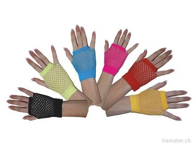 Fasnacht Netzhandschuhe kurz ass.
