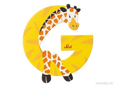 Sevi Buchstabe G Giraffe 10cm