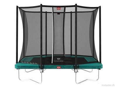 BERG Trampolin Ultim Favorit Regular 280 Green + Sicherheitsnetz Comfort