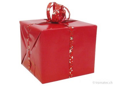 Geschenkverpakung Rot-Rot