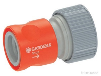 GARDENA Profi-System Übergangsstück mit Wasserstop