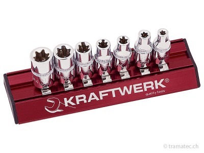 KRAFTWERK 7-t. MAGALU E-TX-Stecknusssatz 1/4'