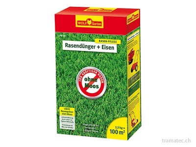 WOLF Rasendünger + Eisen