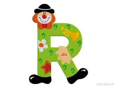Sevi Buchstabe Clown R 10cm ass.