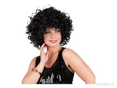 Fasnacht Perücke Candice schwarz
