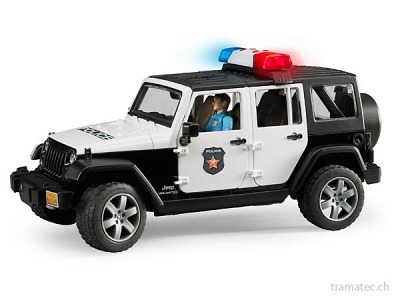 Bruder Jeep WranglerUnlimited Rubicon Polizeifahrzeug mit Polizist