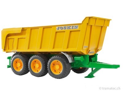 Bruder JOSKIN Wannenkippanhänger Automatikrückwand - 02212