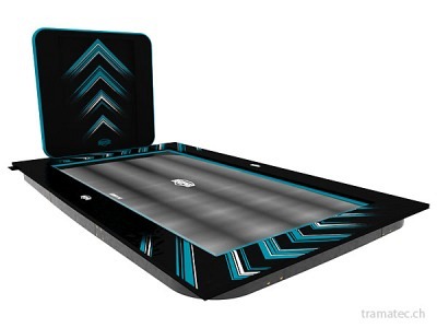 BERG Trampolin Ultim Elite FlatGround 500 Black + AeroWall 2x2 Black