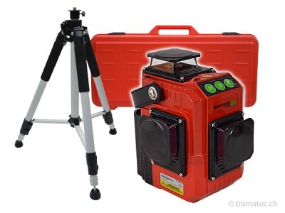 FUTECH 3D-Kreuzlaser MC3D Grün Case Set