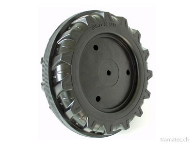 Rolly Toys Ersatzteil Vorderrad mit Laufreifen 260 x 80
