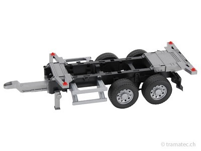 Bruder Ersatzteil Fahrgestell für Container-Anhänger