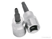 KRAFTWERK 3/8' TX-Bit-Stecknuss mit Bohrung T27