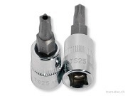 KRAFTWERK 1/4" Bit-Steckschlüssel-Einsatz 5-Stern-Loch TS 10